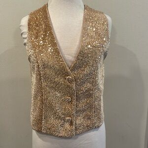 DELUC sequined waistcoat
